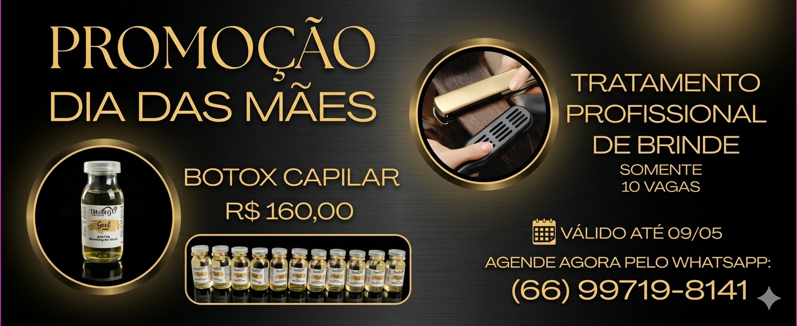 Promoção de Dia das Mães no Eli Studio Hair