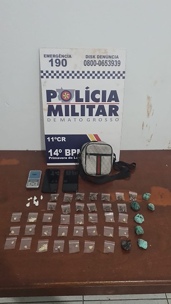 PM apreende menor com drogas em Primavera do Leste