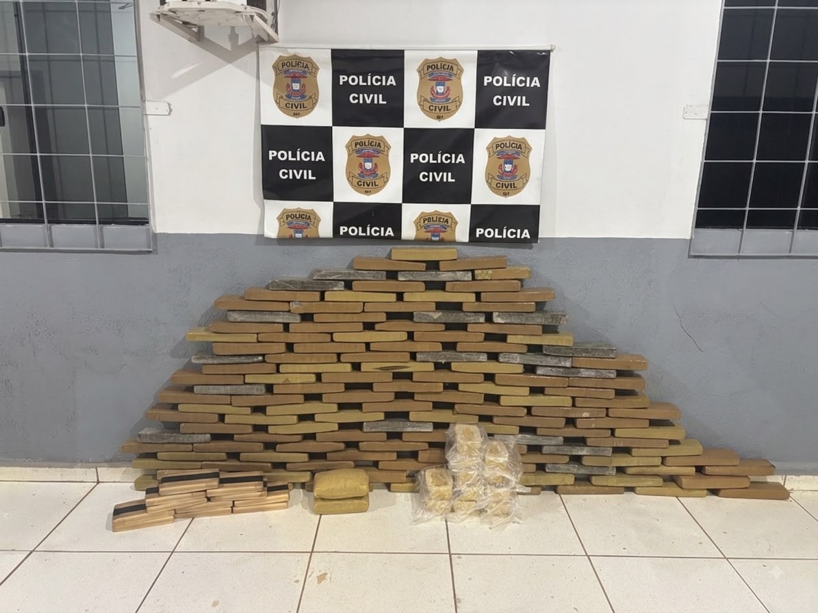 150kg de drogas são apreendidos na rodovia em Tangará da Serra