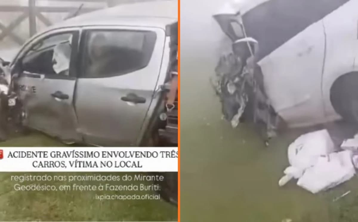 Acidente entre três veículos deixa ferido na MT-251 em Chapada dos Guimarães