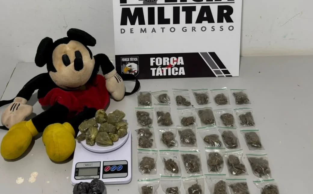 Adolescentes são apreendidos com maconha em ursos de pelúcia em MT