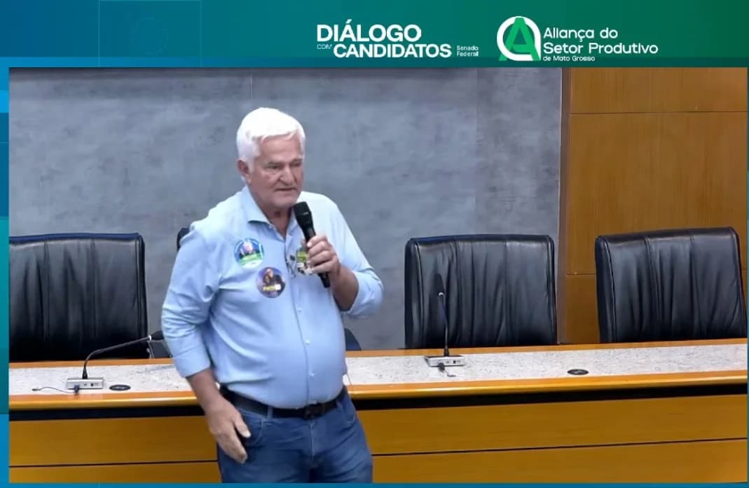 Antônio Galvan chora em sabatina e critica governo em MT