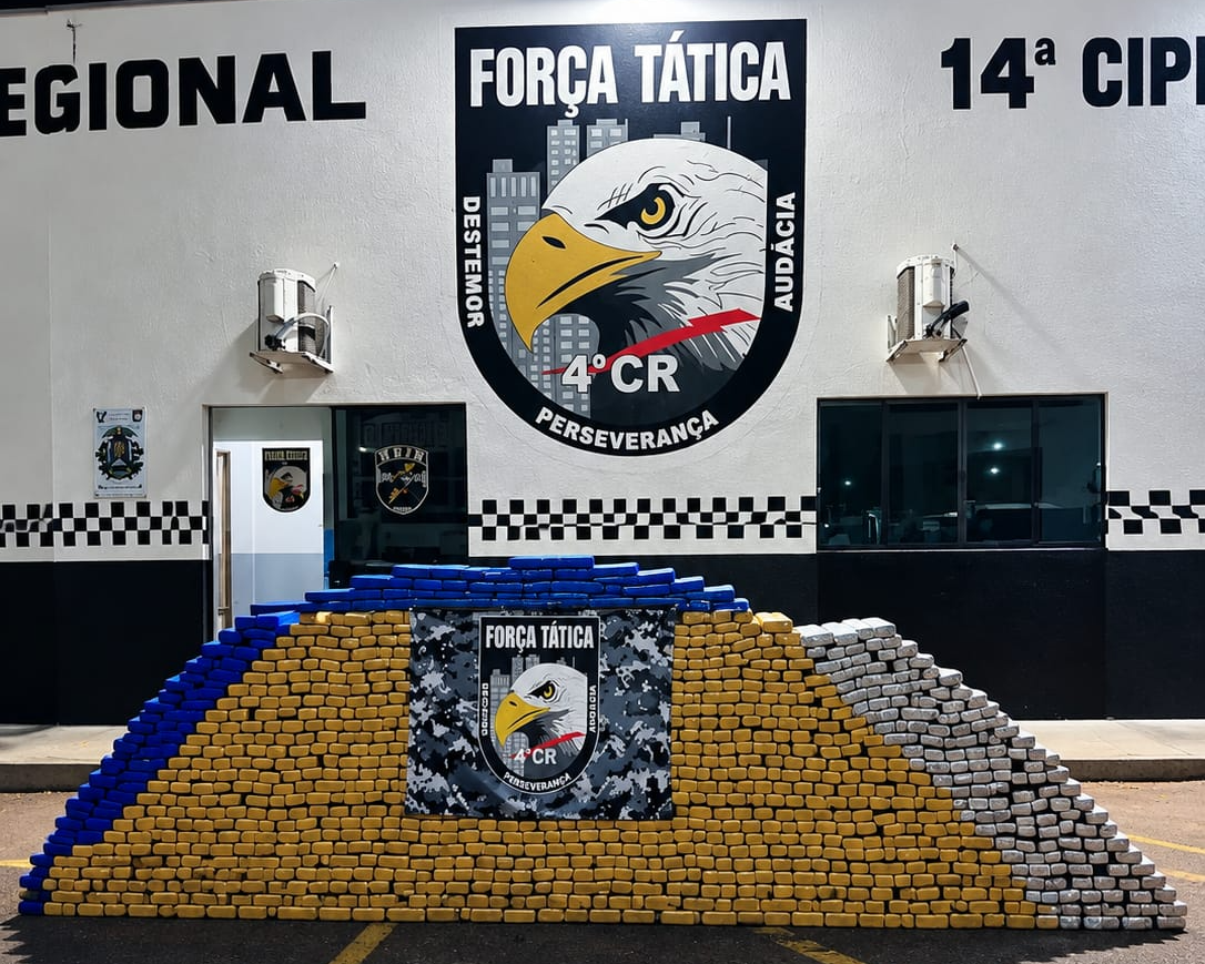 Apreensão de drogas em MT chega a 10 toneladas em 2026