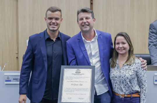 Ari Lafin recebe título de cidadão em Sorriso