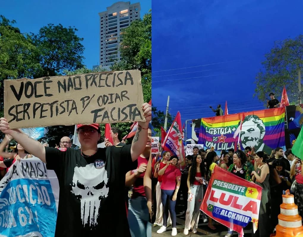 Ato na UFMT em Cuiabá defende Lula e critica Flávio Bolsonaro