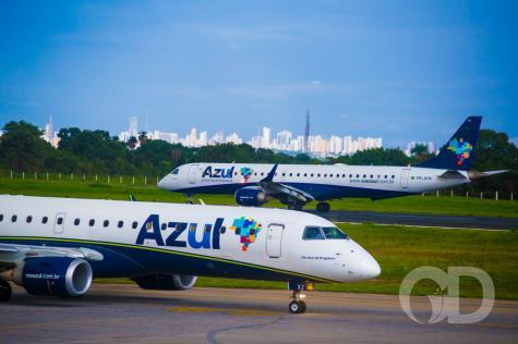 Azul inicia voos diretos entre Cuiabá e Congonhas em MT