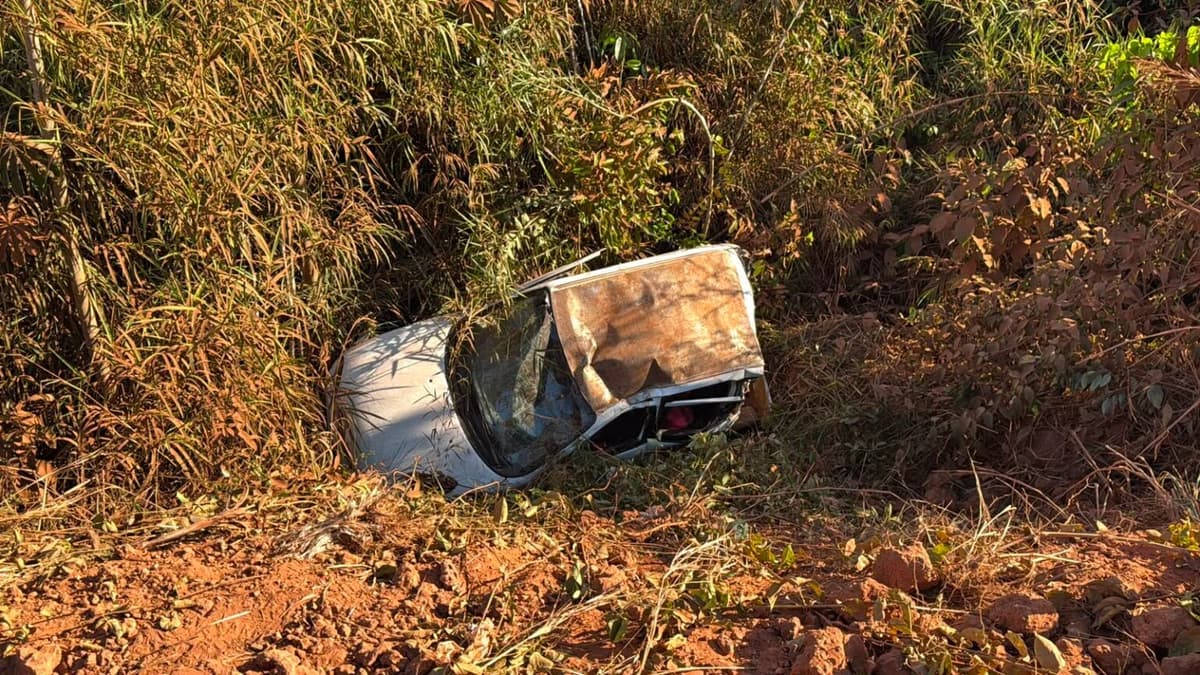 Bebê e três jovens sobrevivem a acidente em estrada de Sorriso