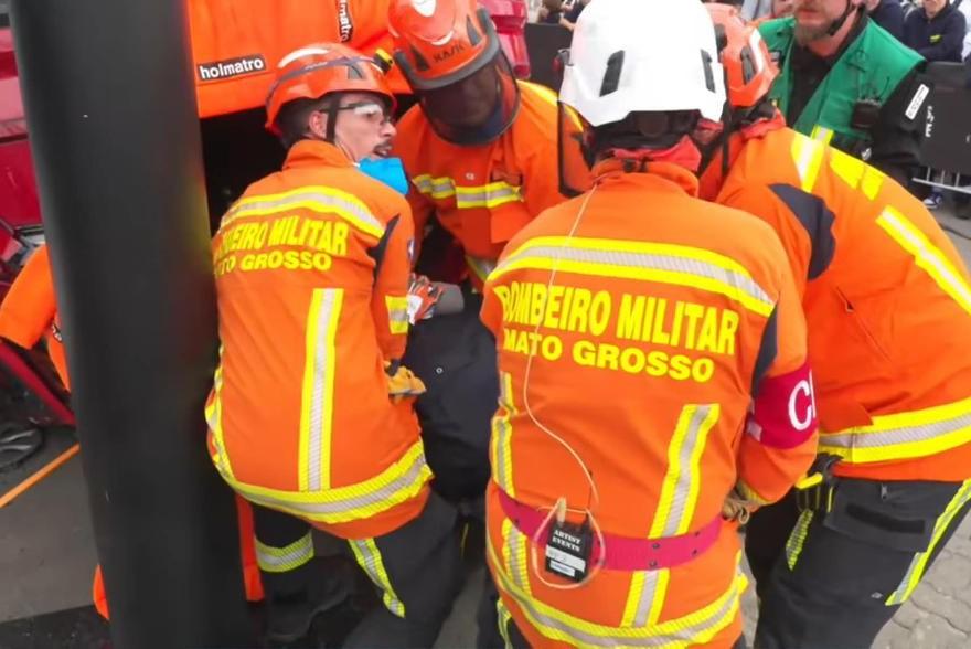 Bombeiros de MT alcançam top 5 mundial em resgate na Alemanha