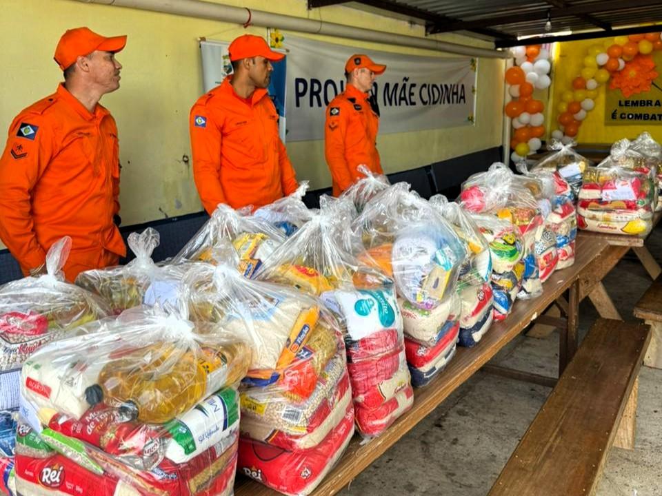Bombeiros entregam 5 toneladas de alimentos em Primavera