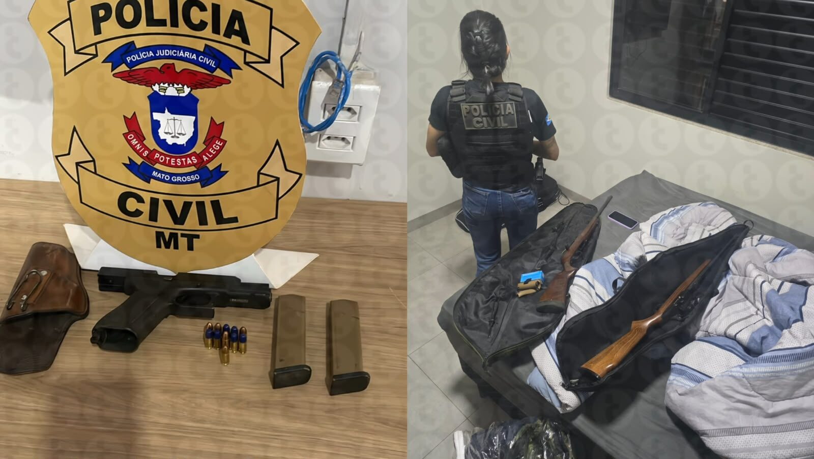 CAC é preso em flagrante com pistola em Lucas do Rio Verde