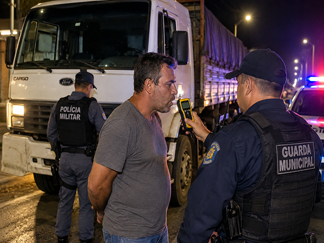 Caminhoneiro bêbado é preso após ziguezaguear em Sorriso
