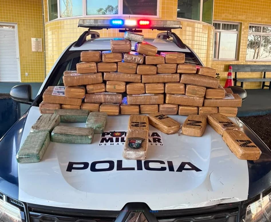Caminhoneiro é preso em MT após furar blitz com drogas na BR-364
