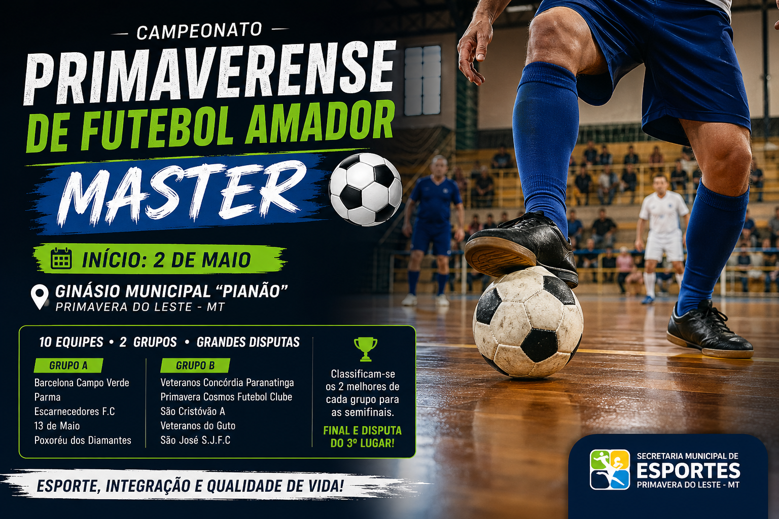 Campeonato Master começa dia 2 em Primavera