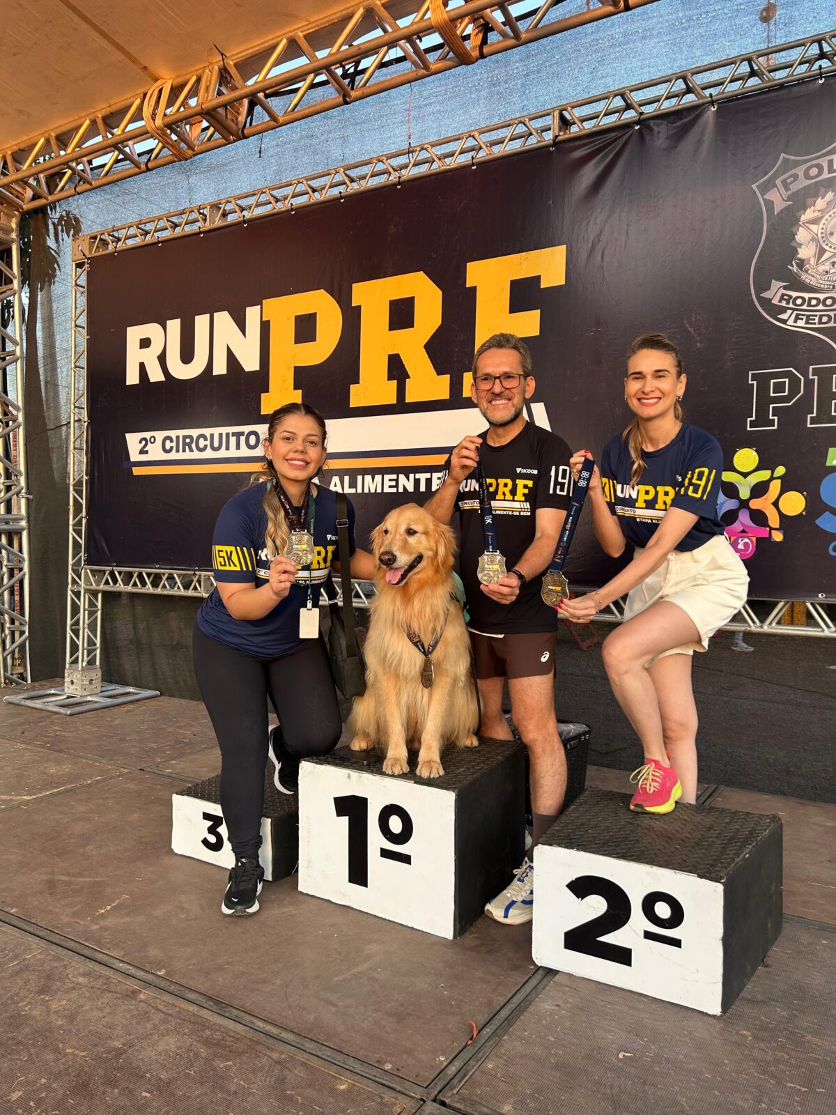 Cão Bud brilha no 2º Circuito Run PRF em Cuiabá