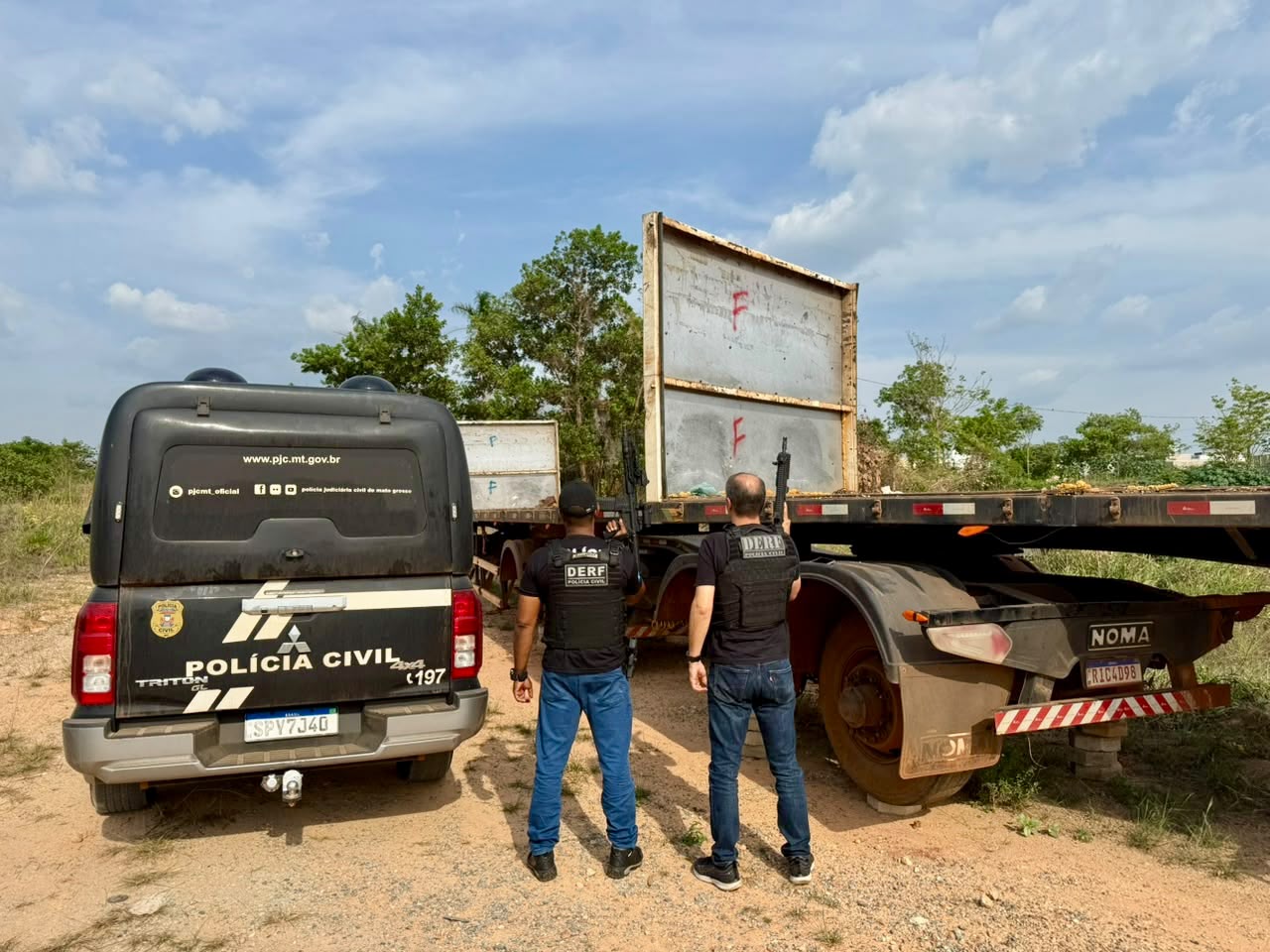Carretas furtadas em Confresa são recuperadas pela Polícia Civil no Pará