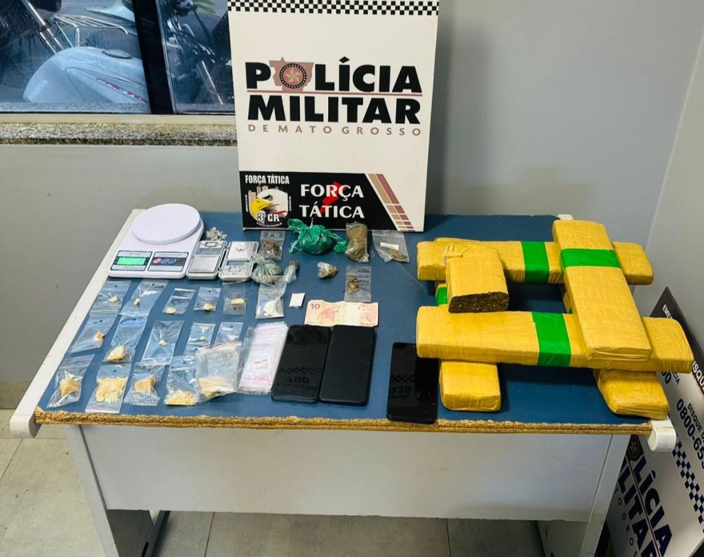 Casal é preso por tráfico em condomínio de Sinop