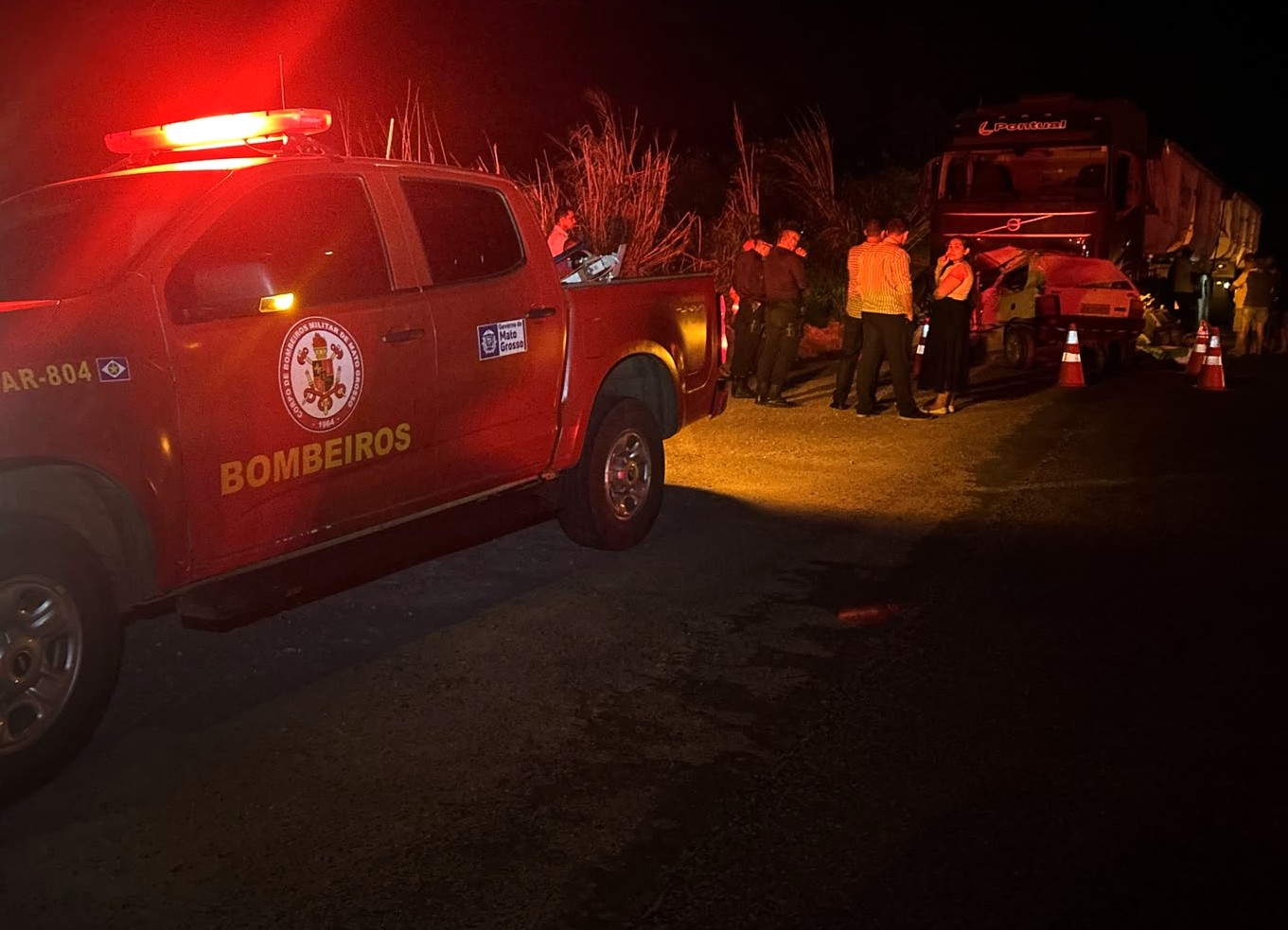 Cinco pessoas morrem em colisão na MT-140 em Nova Brasilândia