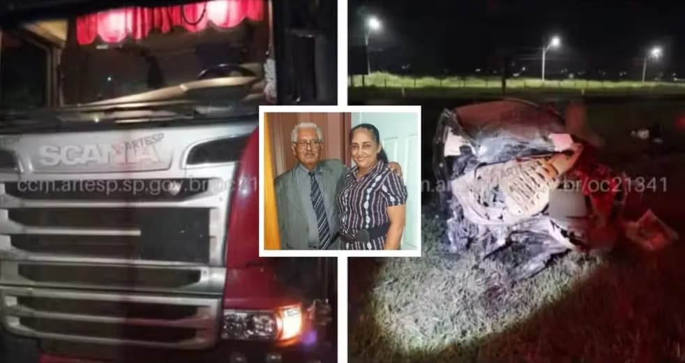 Contadora de MT e o pai morrem em colisão com carreta em SP
