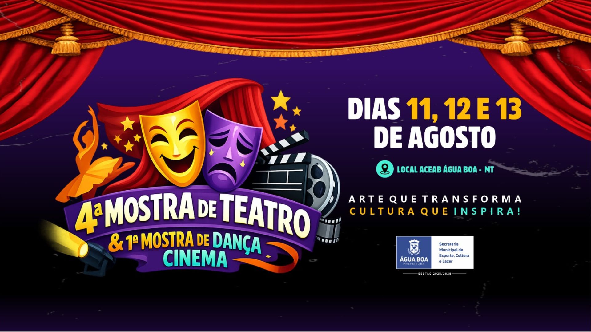 Cultura e arte movimentam Água Boa com mostras de teatro e dança