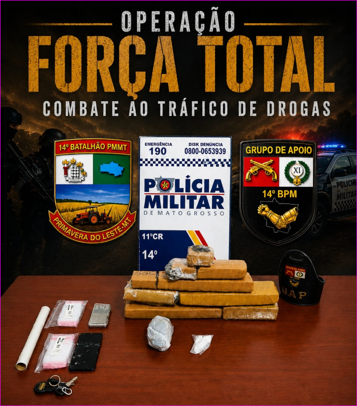 Drogas e veículo são apreendidos em ação policial em Primavera