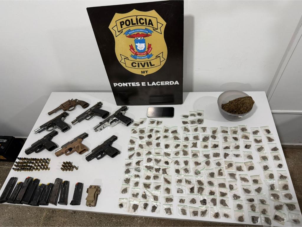 Prisão por armas ilegais em Nova Lacerda