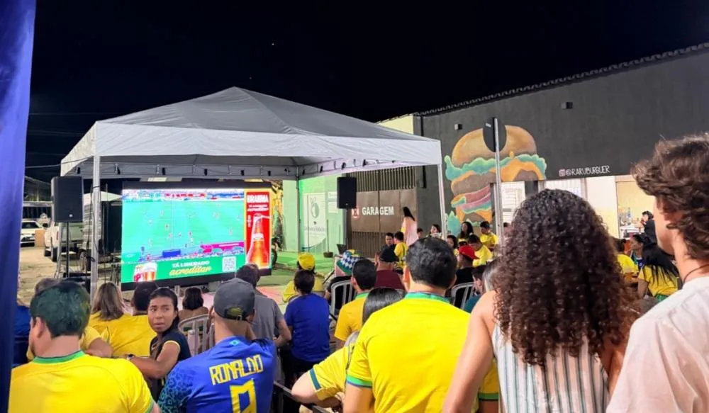 FanFest em Chapada dos Guimarães transmite Brasil e Haiti
