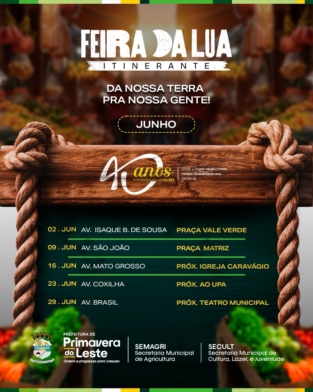 Feira da Lua itinerante ganha 5 locais em Primavera do Leste