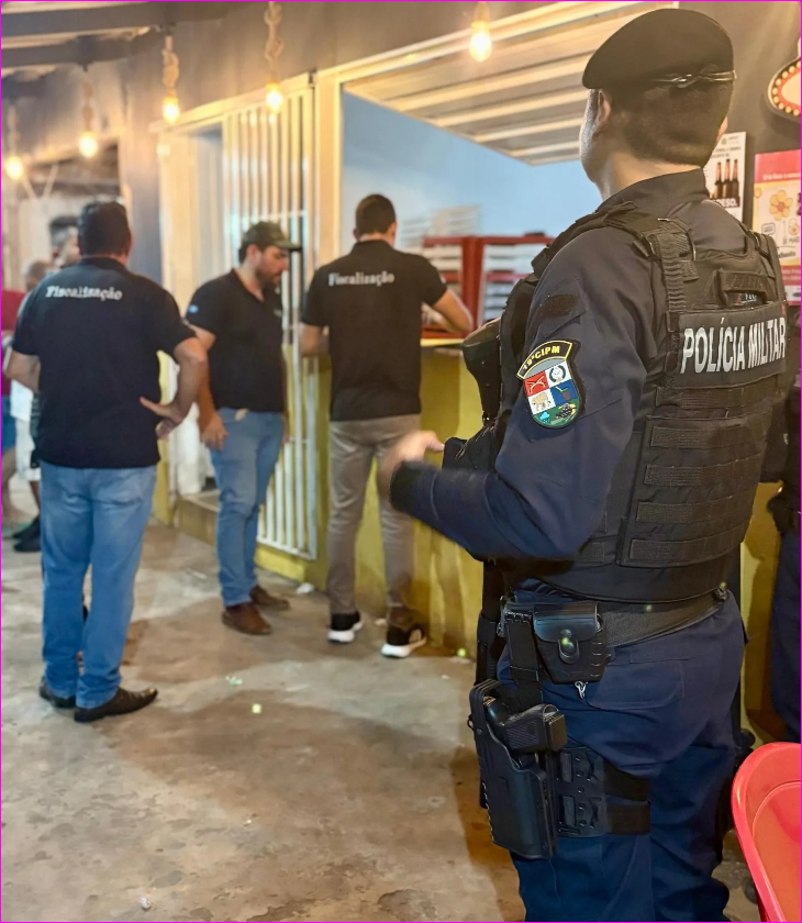 Fiscalização em bares mobiliza forças de segurança em Querência
