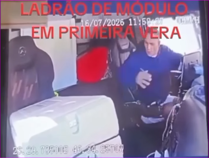 Furto em caminhão é filmado em Primavera do Leste