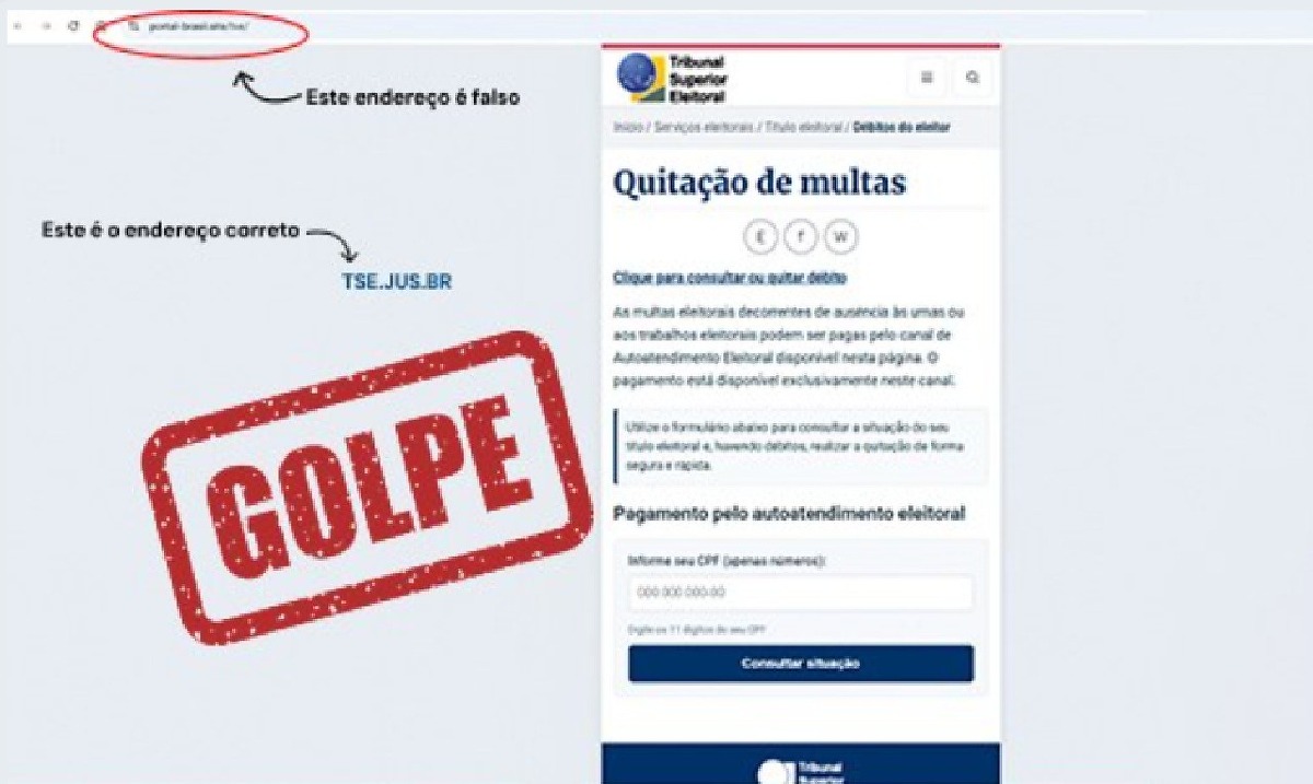 Golpistas cobram taxa falsa do título em MT antes do pleito