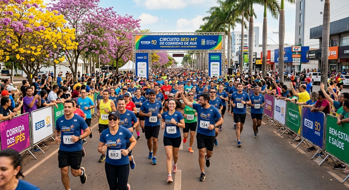 Grande corrida de rua mobiliza Primavera do Leste