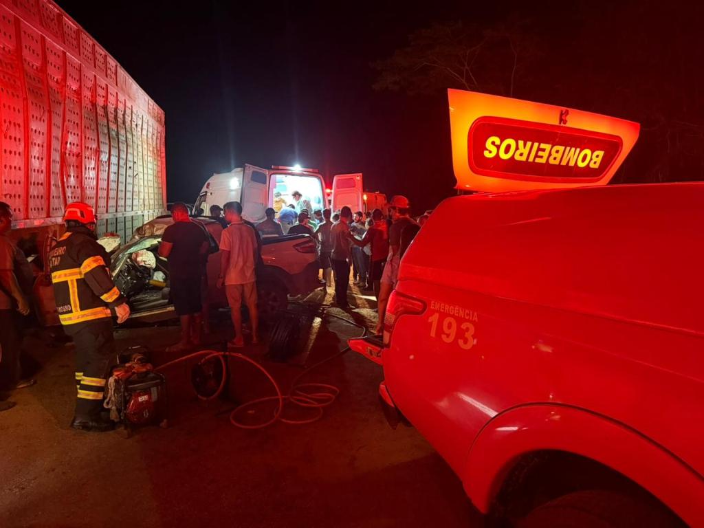 Grave acidente na MT-170 mobiliza bombeiros