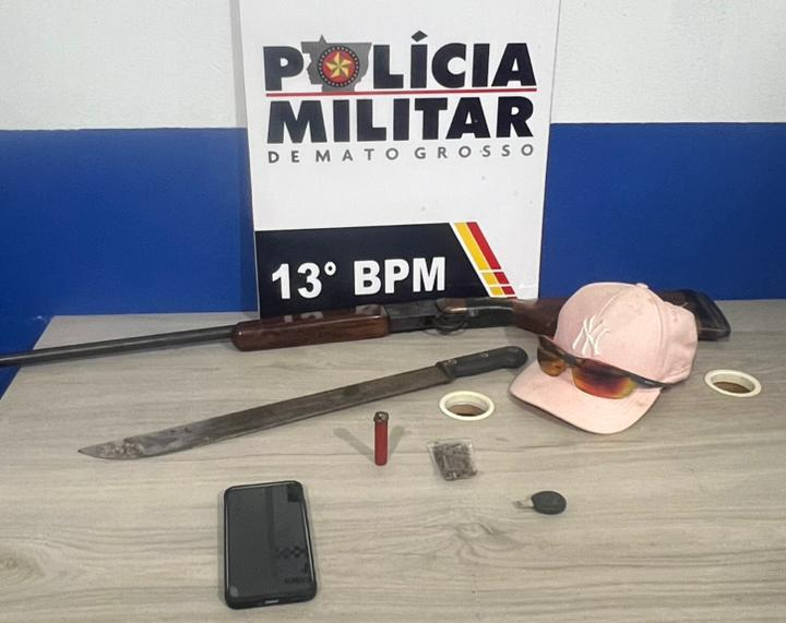 Homem atira em mulher após discussão e acaba preso por tentativa de homicídio em Lucas do Rio Verde
