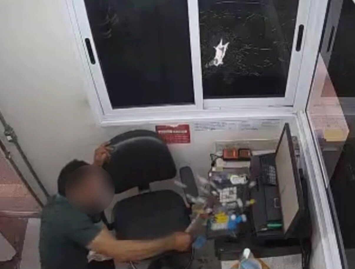 Homem é preso após atacar cabine de pedágio com martelo na MT-130