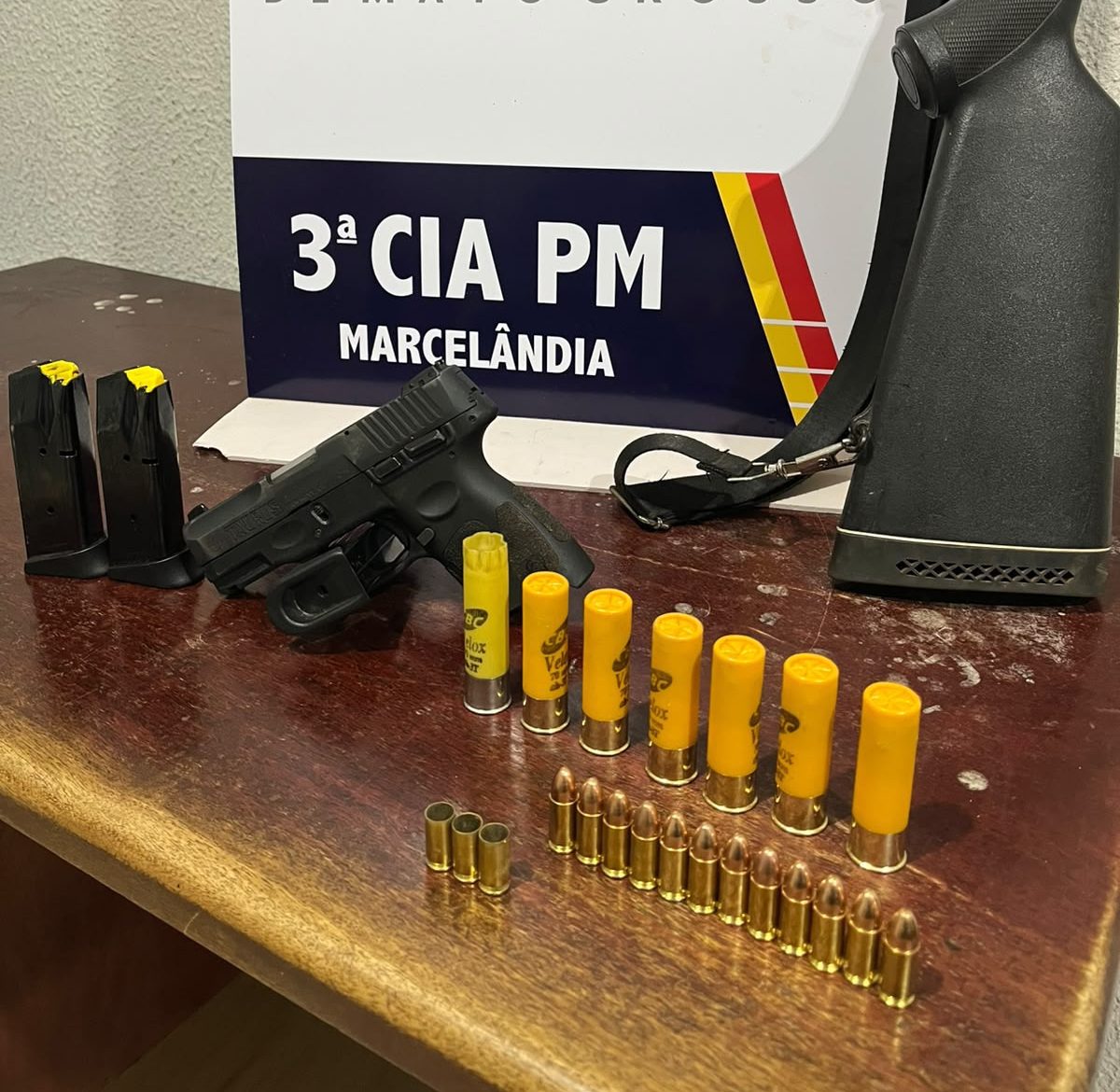 Homem é preso com armas após disparos em Marcelândia