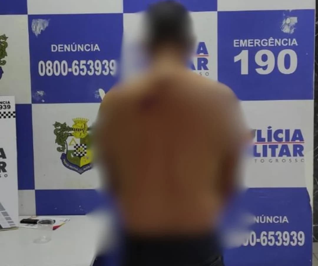 Homem é preso pela Patrulha Maria da Penha invadindo casa em Confresa
