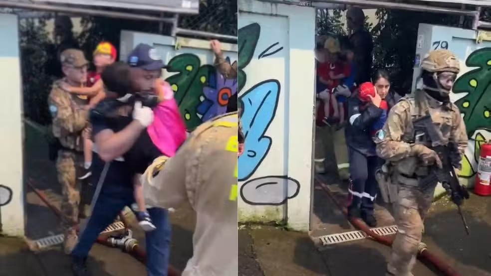 Homem invade creche em Curitiba, faz 13 crianças reféns e morre