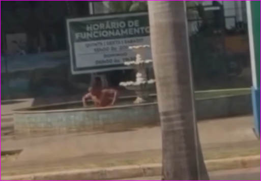 Homem mergulha em fonte e viraliza em MT