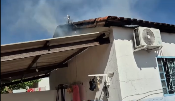 Incêndio atinge casas de idosos e causa prejuízo em Rondonópolis
