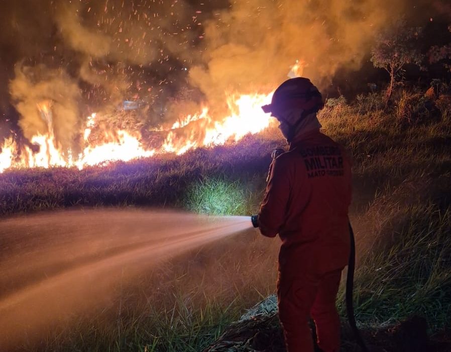 Incêndio em vegetação atinge APP em Alta Floresta