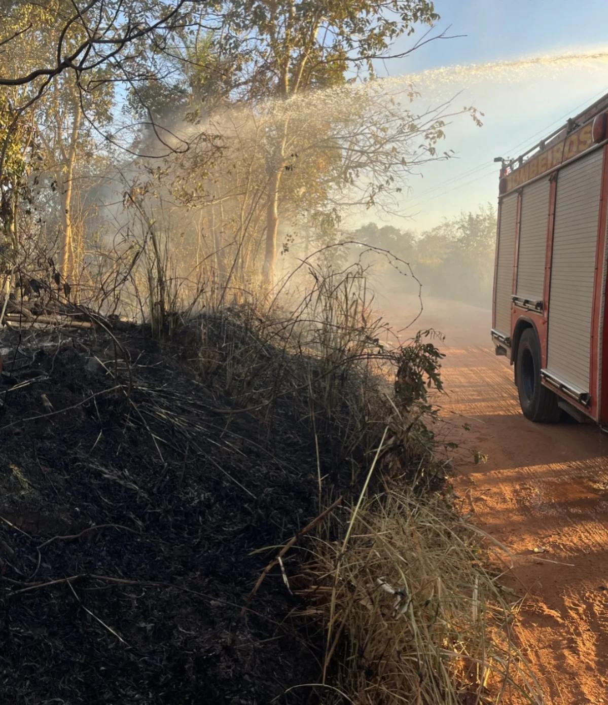 Incêndios destroem vegetação e mobilizam bombeiros em Cáceres