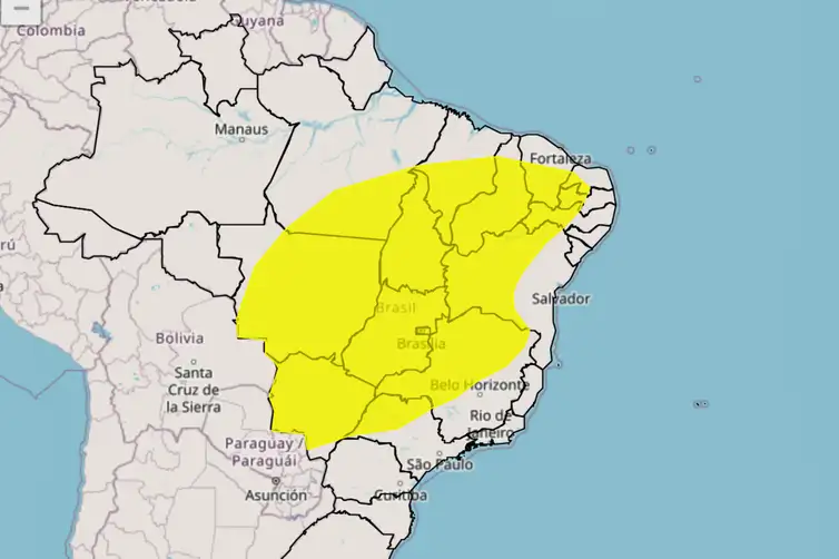 Inmet emite alerta laranja de baixa umidade em Mato Grosso