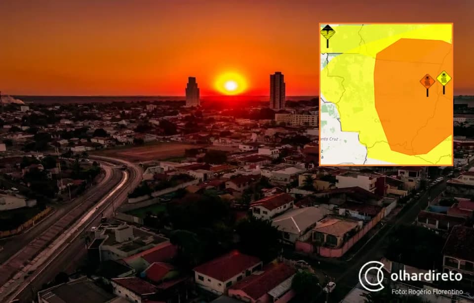 Inmet emite alerta vermelho de baixa umidade em 95 cidades de MT