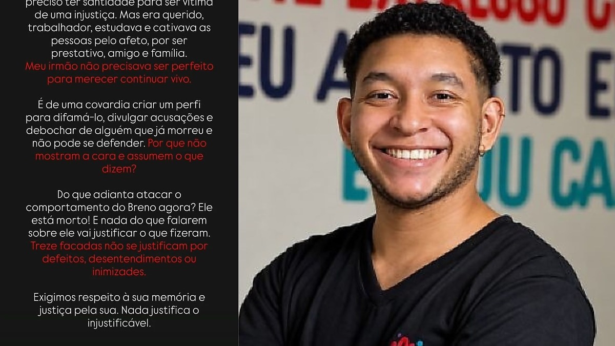 Irmão denuncia perfil falso que difama professor morto em MT