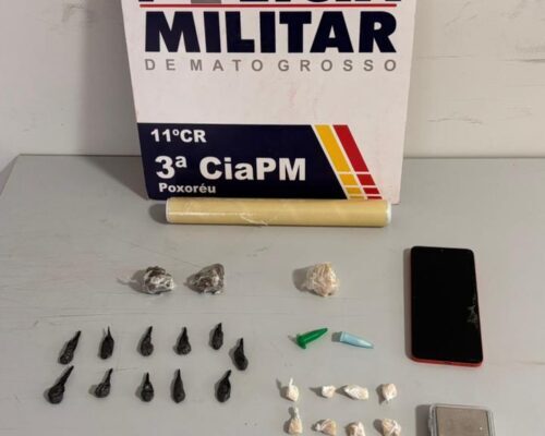 Jovem é presa por tráfico de drogas em Poxoréu