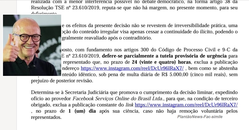 Justiça manda apagar fake news contra Otaviano Pivetta em MT