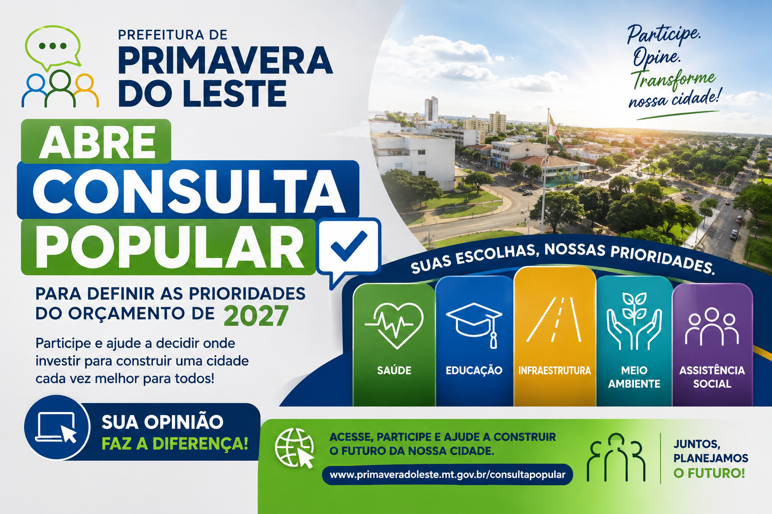 Moradores ajudam a definir orçamento de 2027 em Primavera do Leste