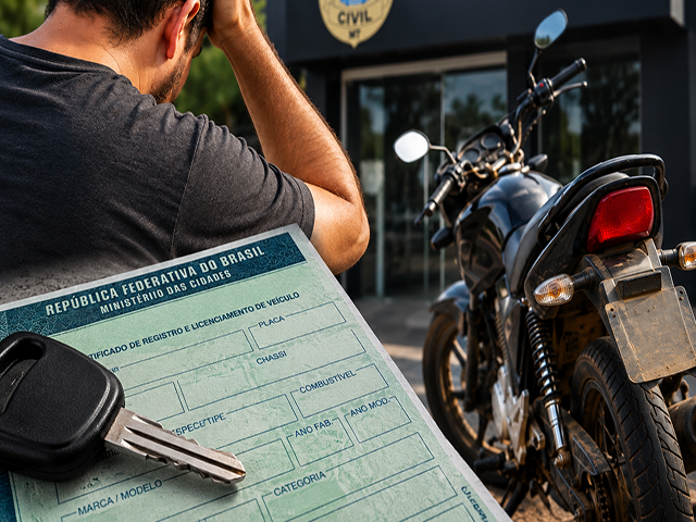 Moto apreendida em Sorriso revela golpe após venda sem transferência