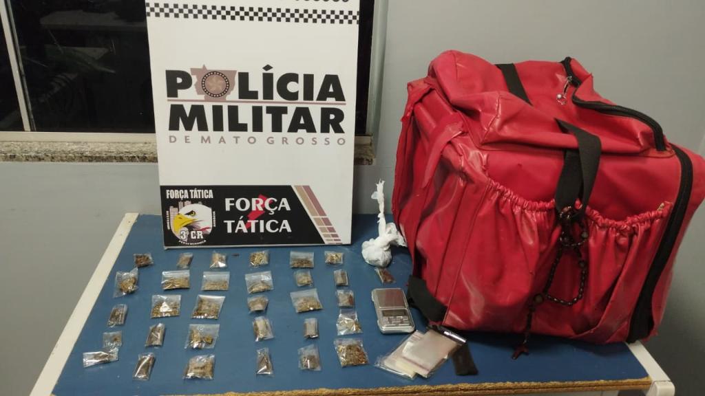 Motoboy é preso por tráfico de drogas em Sinop
