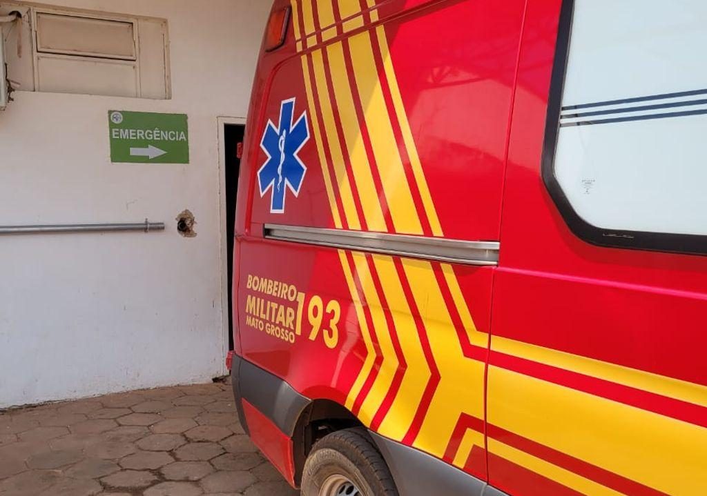 Motociclista colide com caminhão e se fere em Alta Floresta